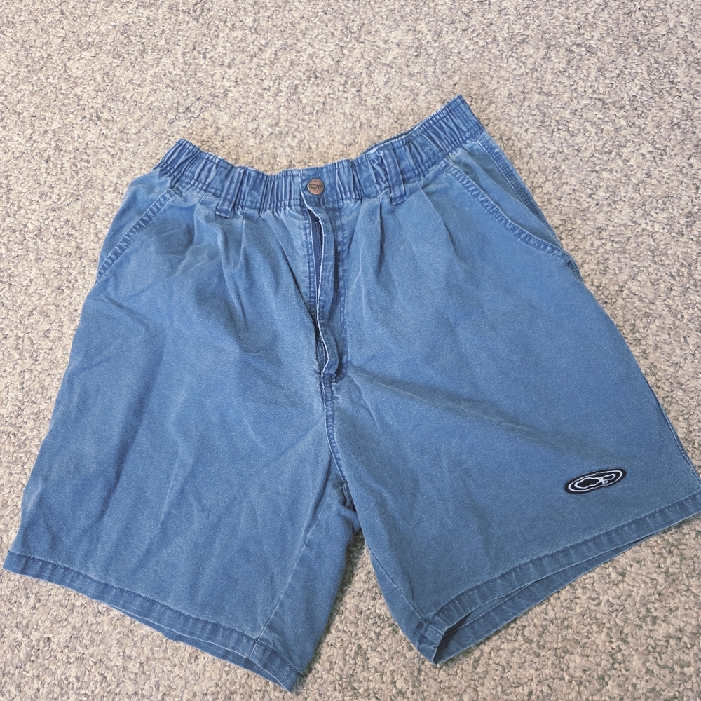 Vintage Op Ocean Pacific‎ Blue Board Canvas Shorts Size M Skate Surf California